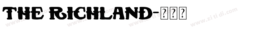 The Richland字体转换